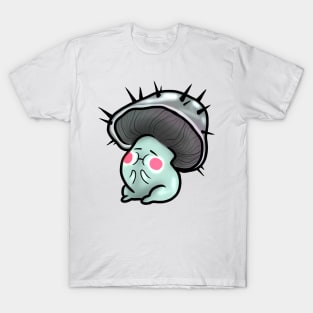 Blue blushing fluffy mushroom T-Shirt